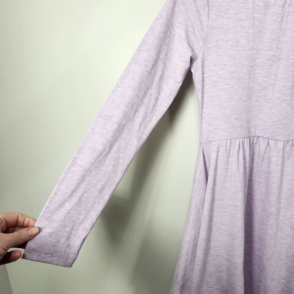 NWT CREWCUTS‎ Purple Hankerchief Hem Dress Girls 12